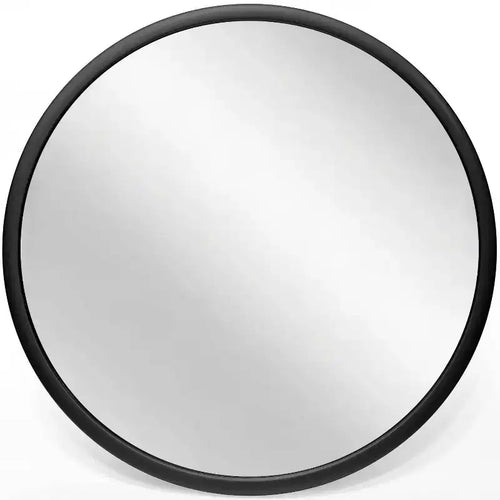 22" Nera Wall Mirror Black - Infinity Instruments: Modern Style, Plastic Frame, No Assembly, Wall Mounted