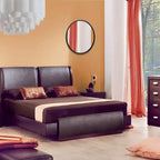 Miroir mural moderne noir de 22" – Cadre en plastique léger