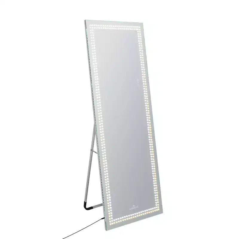 Miroir de courtoisie pleine longueur avec éclairage LED tricolore