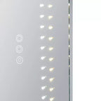 Miroir de courtoisie pleine longueur avec éclairage LED tricolore