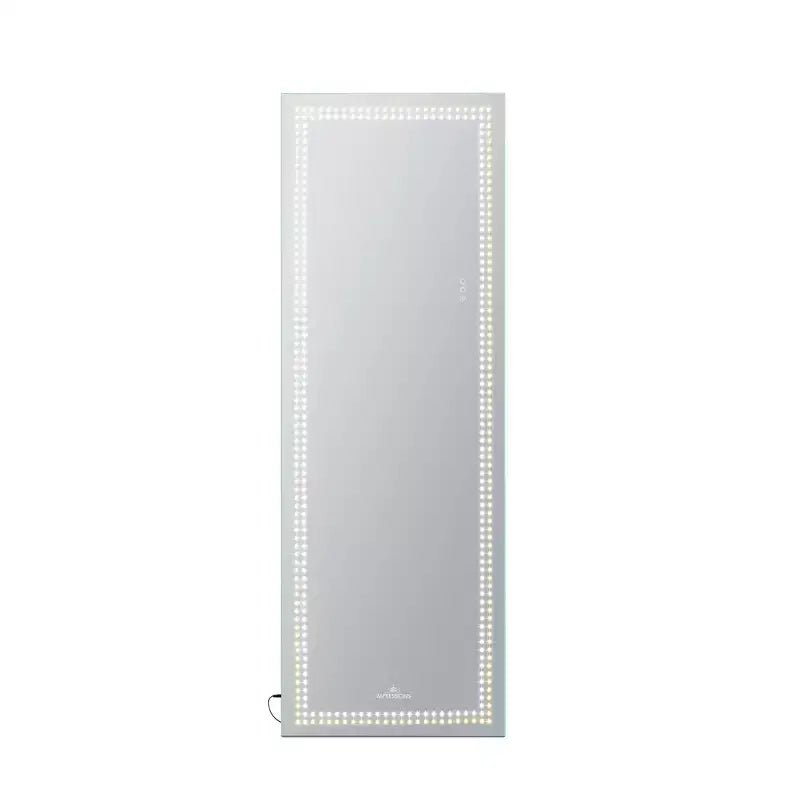 Impressions Vanity Stage Lite Full Length Vanity Mirror with Tri Tone LED Lighting, Slim Aluminum Frame, Floor Standing or Wall Mount Design