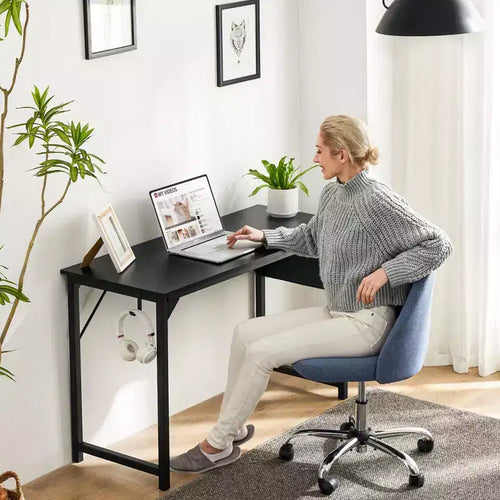 Bureau de jeu d'ordinateur de 40 pouces avec rangement, table PC de style simple et moderne pour bureau à domicile, pour jeunes étudiants adultes