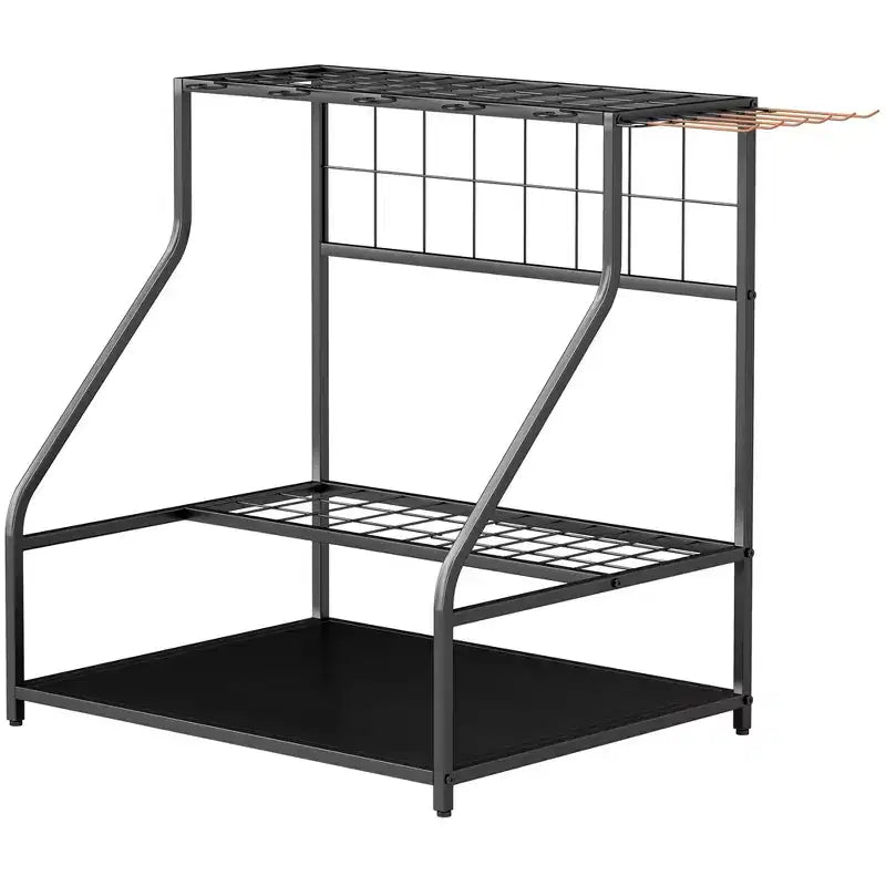 Organisateur d'outils de jardin à 3 niveaux pour garage – Support de rangement pour outils de jardin