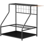Organisateur d'outils de jardin à 3 niveaux pour garage – Support de rangement pour outils de jardin