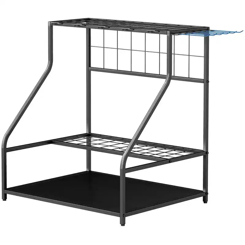 Organisateur d'outils de jardin à 3 niveaux pour garage – Support de rangement pour outils de jardin