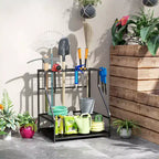 Organisateur d'outils de jardin à 3 niveaux pour garage – Support de rangement pour outils de jardin