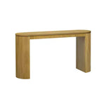 Console galbée avec motif rayé vertical unique