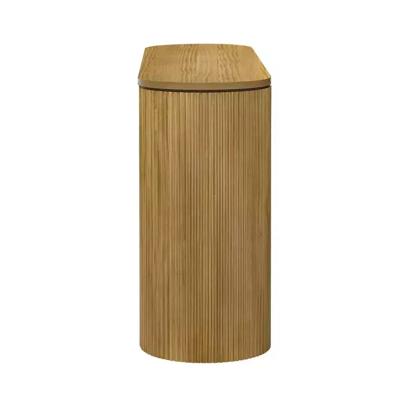 Console galbée avec motif rayé vertical unique