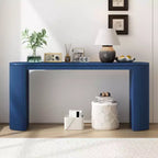 Console galbée avec motif rayé vertical unique