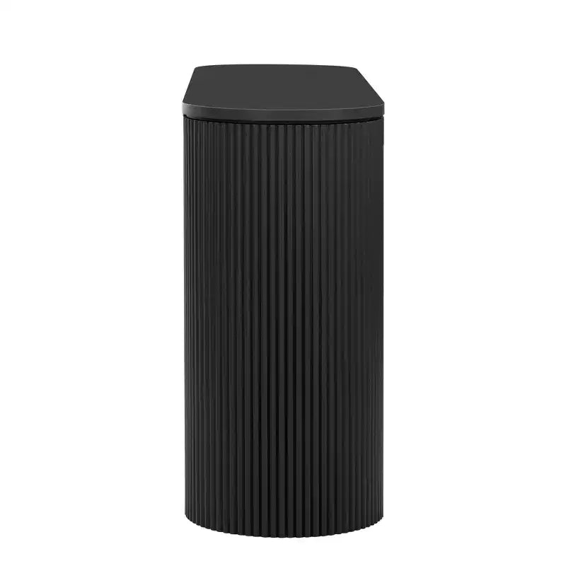 Console galbée avec motif rayé vertical unique