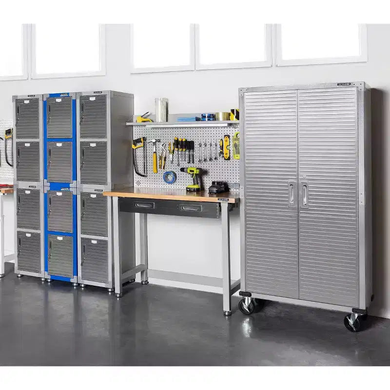 Casier empilable 4 portes – Rangement en acier robuste