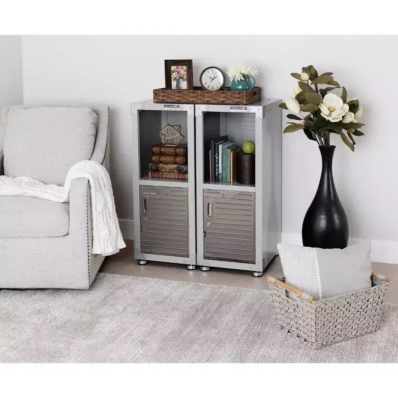 Casier empilable 4 portes – Rangement en acier robuste