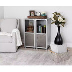 Casier empilable 4 portes – Rangement en acier robuste