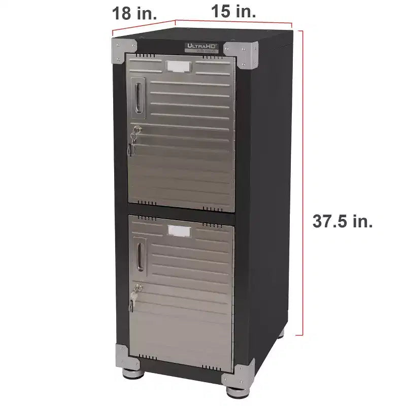 Casier empilable 4 portes – Rangement en acier robuste
