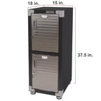 Casier empilable 4 portes – Rangement en acier robuste