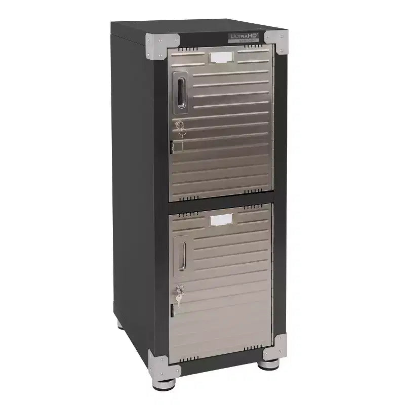 Casier empilable 4 portes – Rangement en acier robuste