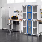 Casier empilable 4 portes – Rangement en acier robuste