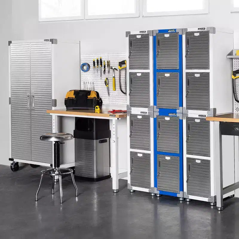 Casier empilable 4 portes – Rangement en acier robuste