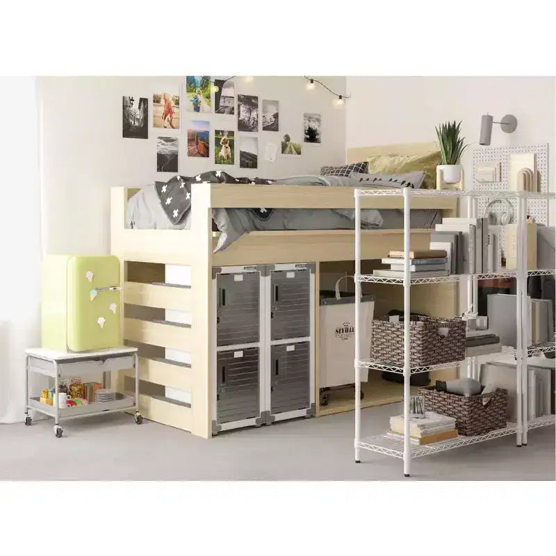Casier empilable 4 portes – Rangement en acier robuste