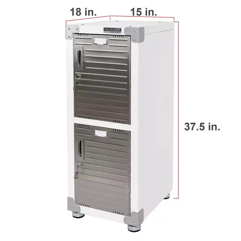 Casier empilable 4 portes – Rangement en acier robuste