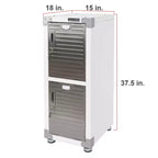 Casier empilable 4 portes – Rangement en acier robuste