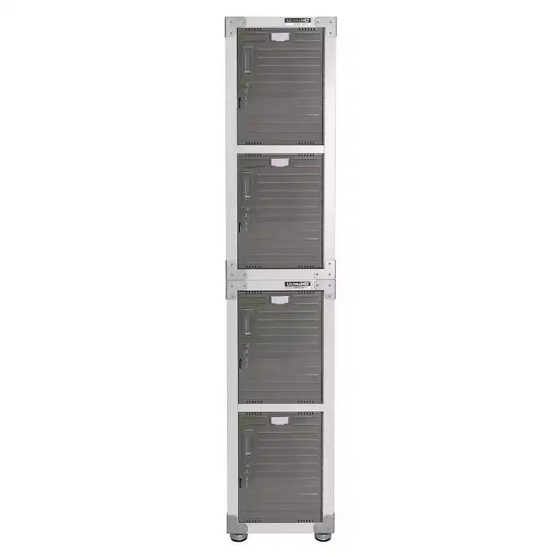 Casier empilable 4 portes – Rangement en acier robuste