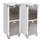 Casier empilable 4 portes – Rangement en acier robuste