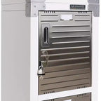 Casier empilable 4 portes – Rangement en acier robuste