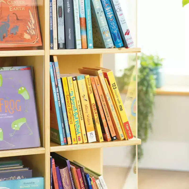 Étagère à Livres Rotative à 3 Niveaux pour Enfants – Grand Présentoir de Livres Blanc