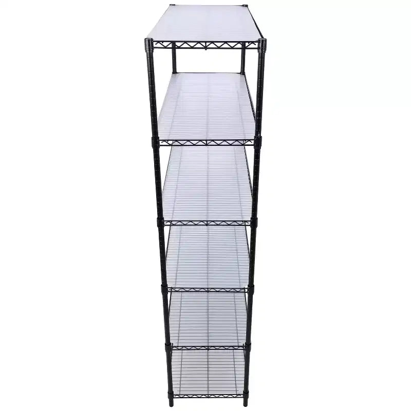 Étagère métallique à 6 niveaux de 2721 kg homologuée NSF – Support réglable robuste