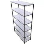 Étagère métallique à 6 niveaux de 2721 kg homologuée NSF – Support réglable robuste
