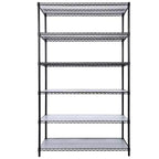 Étagère métallique à 6 niveaux de 2721 kg homologuée NSF – Support réglable robuste