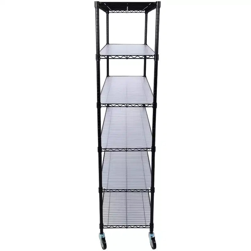 Étagère métallique à 6 niveaux de 2721 kg homologuée NSF – Support réglable robuste