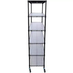 Étagère métallique à 6 niveaux de 2721 kg homologuée NSF – Support réglable robuste