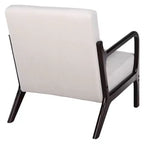 Fauteuil d'appoint moderne avec cadre en bois massif – Chaise d'appoint tapissée élégante