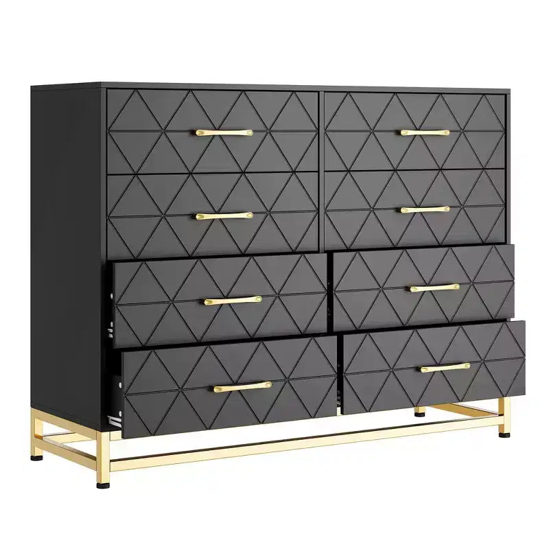 Commode haute à 8 tiroirs de 91,4 cm avec tiroirs à fermeture douce