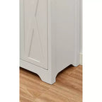 Buffet multifonctionnel de 173 cm pour salon – Panneaux de particules et MDF blancs