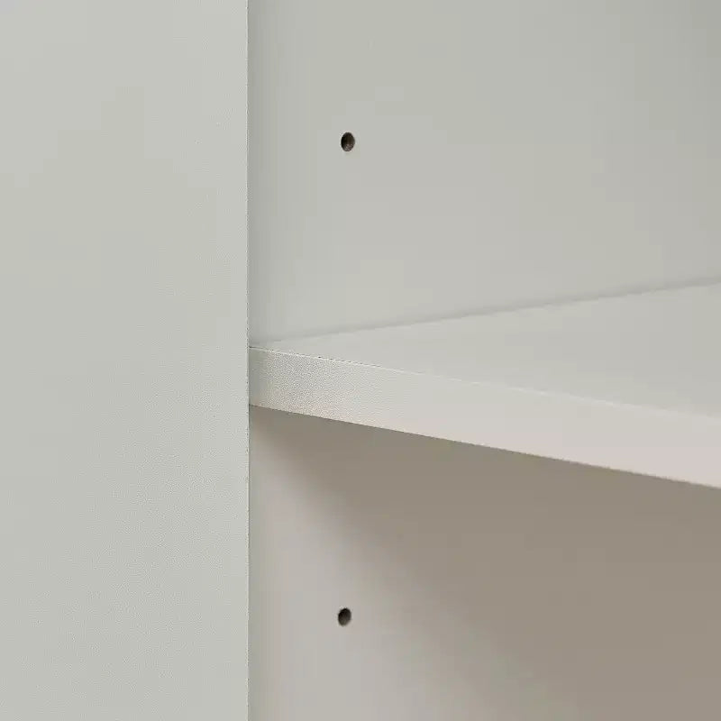 Buffet multifonctionnel de 173 cm pour salon – Panneaux de particules et MDF blancs