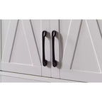 Buffet multifonctionnel de 173 cm pour salon – Panneaux de particules et MDF blancs