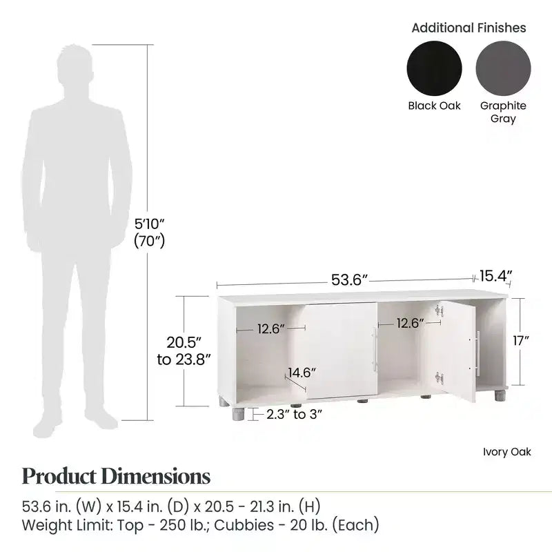 Banc de rangement pour chaussures en bois avec quatre compartiments