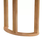 Table à manger rectangulaire moderne en hévéa de 175 cm pour 6 personnes