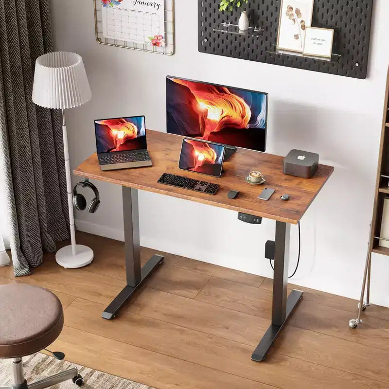 Bureau électrique debout 40" – Bureau PC assis-debout à hauteur réglable