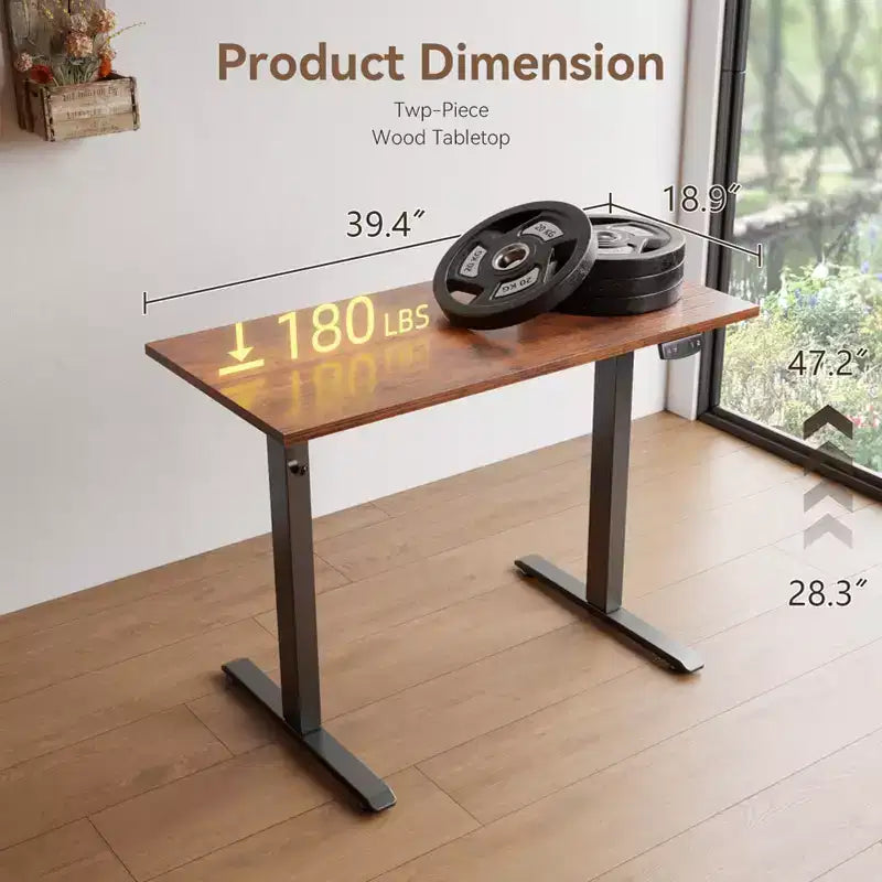 Bureau électrique debout 40" – Bureau PC assis-debout à hauteur réglable