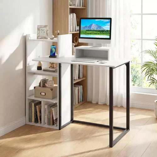 Bureau d'étude informatique de 110,5 cm avec station de charge intégrée