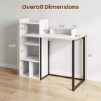 Bureau d'étude informatique de 110,5 cm avec station de charge intégrée