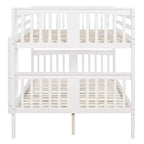 Lit superposé en bois double sur double moderne – Convertible en 2 lits séparés