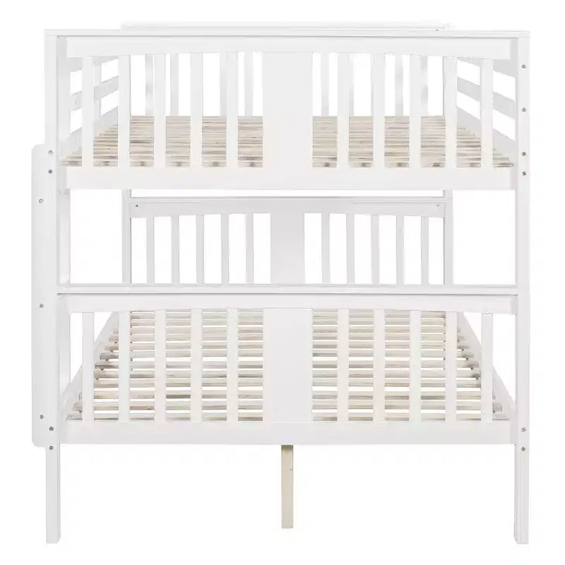 Lit superposé en bois double sur double moderne – Convertible en 2 lits séparés