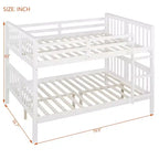 Lit superposé en bois double sur double moderne – Convertible en 2 lits séparés