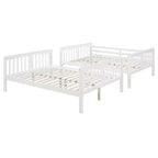 Lit superposé en bois double sur double moderne – Convertible en 2 lits séparés