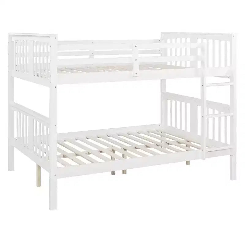 Lit superposé en bois double sur double moderne – Convertible en 2 lits séparés